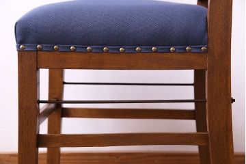 アンティーク家具　和製アンティーク　落ち着きのある色味のナラ材のチェア(椅子、ダイニングチェア)(1)