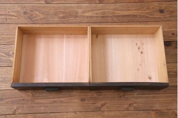 アンティーク家具　大正ロマン!存在感のある色ガラスブックケース(本箱、本棚、キャビネット)