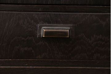 アンティーク家具　大正ロマン!存在感のある色ガラスブックケース(本箱、本棚、キャビネット)