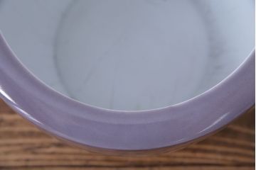 アンティーク雑貨　ノリタケ・則武(日陶)　減紫色　上品な花柄が魅力の火鉢(手あぶり、鉢カバー、傘立て)