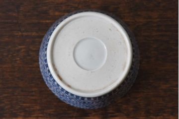アンティーク雑貨　江戸期　古伊万里　染付　蛸唐草蕎麦猪口(和食器)(3)