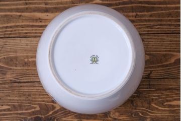 アンティーク雑貨　オールドノリタケ(日陶)　色絵　草花　上品な雰囲気漂う壱型火鉢(手あぶり、鉢カバー、傘立て)(1)