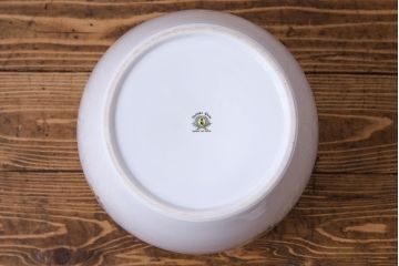 アンティーク雑貨　オールドノリタケ(日陶)　色絵　草花　上品な雰囲気漂う壱型火鉢(手あぶり、鉢カバー、傘立て)(2)