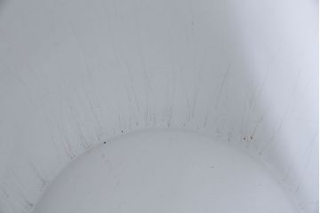 アンティーク雑貨　ノリタケ(日陶)　鮮やかな朱色が見事な壱型火鉢(手あぶり、鉢カバー、傘立て)(2)