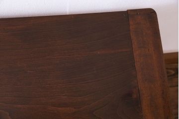 アンティーク家具　和製アンティーク　古材の質感が味わい深い鉄脚テーブル(作業台、アイアンテーブル、ディスプレイ台、飾り台)(R-027767)