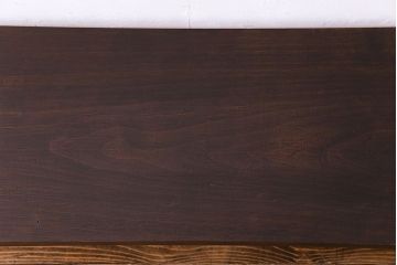アンティーク家具　和製アンティーク　古材の質感が味わい深い鉄脚のローテーブル(作業台、アイアンテーブル)(1)