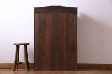 アンティーク家具　大正ロマン　人気のダイヤガラス!象嵌の入ったブックケース(本棚、本箱、キャビネット)