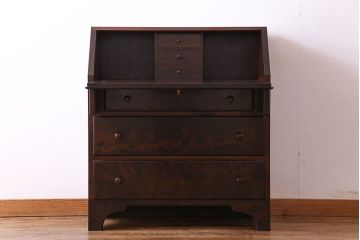 ビンテージ　松本民芸家具　♯308型ライティングビューロー(簿記机、在宅ワーク、在宅用ワークデスク)(定価約33万円)
