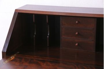 ビンテージ　松本民芸家具　♯308型ライティングビューロー(簿記机、在宅ワーク、在宅用ワークデスク)(定価約33万円)