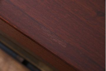 中古　大人な魅力のインダストリアル系トロッコテーブル(センターテーブル、ローテーブル)