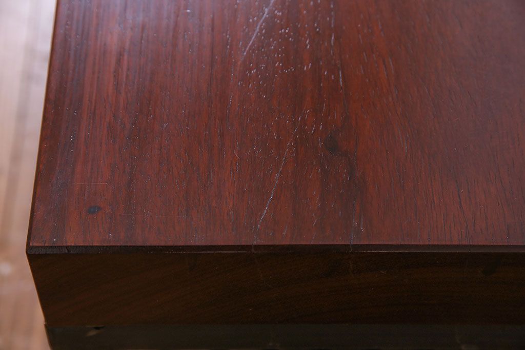 中古　大人な魅力のインダストリアル系トロッコテーブル(センターテーブル、ローテーブル)