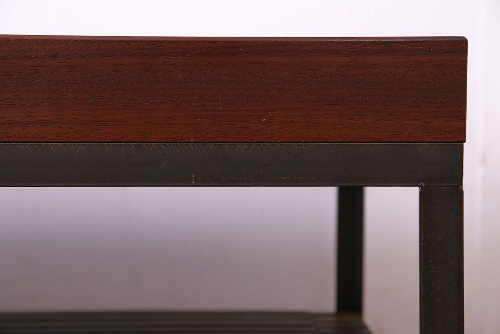 中古　大人な魅力のインダストリアル系トロッコテーブル(センターテーブル、ローテーブル)