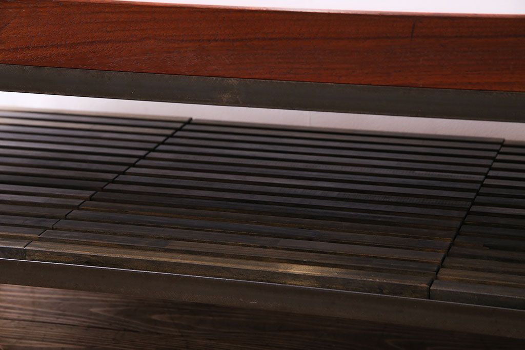 中古　大人な魅力のインダストリアル系トロッコテーブル(センターテーブル、ローテーブル)