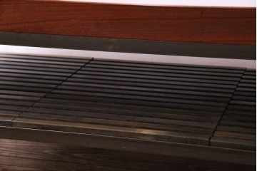 中古　大人な魅力のインダストリアル系トロッコテーブル(センターテーブル、ローテーブル)