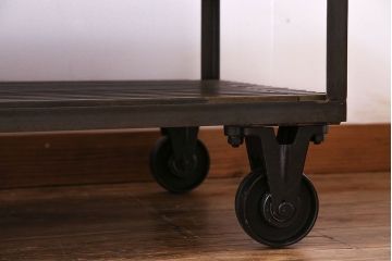 中古　大人な魅力のインダストリアル系トロッコテーブル(センターテーブル、ローテーブル)