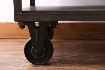 中古　大人な魅力のインダストリアル系トロッコテーブル(センターテーブル、ローテーブル)