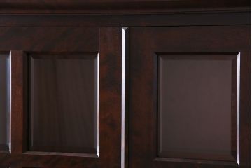 中古　美品　北海道民芸家具　落ち着いた色味のブックケース(本箱、収納棚、戸棚)(定価41万円)(2)