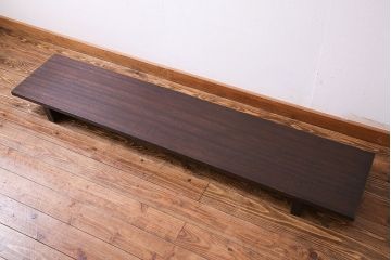 アンティーク家具　昭和　天板一枚板　シンプルな裁ち板(ローテーブル、ローボード、作業台)