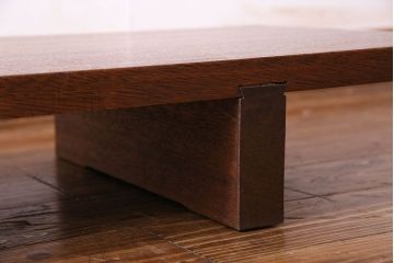 アンティーク家具　昭和　天板一枚板　使い勝手の良い裁ち板(ローテーブル、ローボード、作業台)