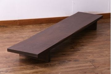 アンティーク家具　大正昭和初期　素朴な味わいのある裁ち板(ローテーブル、ローボード、飾り台)