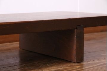 アンティーク家具　大正昭和初期　素朴な味わいのある裁ち板(ローテーブル、ローボード、飾り台)