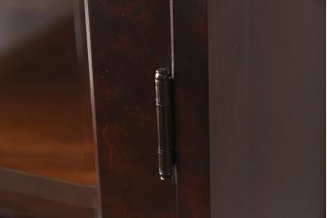 中古　北海道民芸家具　落ち着いた色味のブックケース(本箱、収納棚、戸棚)(定価41万円)(3)