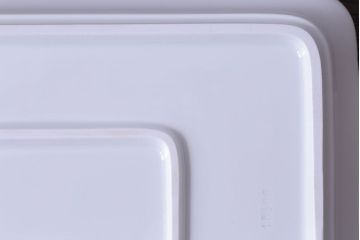 アンティーク雑貨　未使用 MEISSEN(マイセン)「ブルーオニオン」シリーズ　角プレート(パーティートレイ)