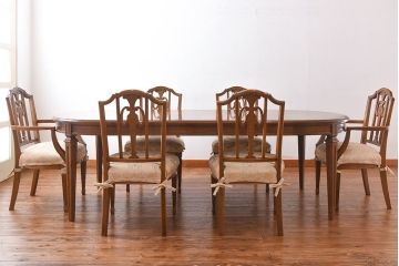 中古美品　カリモク　domani(ドマーニ)　QUEENS　LIFE(クイーンズライフ)　ダイニングテーブル(定価約49万円)
