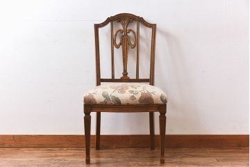 中古極美品　カリモク　domani(ドマーニ)　QUEENS　LIFE(クイーンズライフ)　気品溢れるチェア(ダイニングチェア)(定価約12万円)(1)