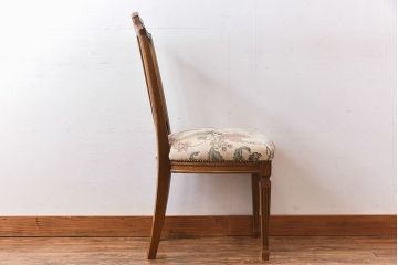 中古極美品　カリモク　domani(ドマーニ)　QUEENS　LIFE(クイーンズライフ)　気品溢れるチェア(ダイニングチェア)(定価約12万円)(1)