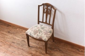 中古極美品　カリモク　domani(ドマーニ)　QUEENS　LIFE(クイーンズライフ)　気品溢れるチェア(ダイニングチェア)(定価約12万円)(1)