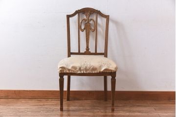 中古極美品　カリモク　domani(ドマーニ)　QUEENS　LIFE(クイーンズライフ)　気品溢れるチェア(ダイニングチェア)(定価約12万円)(1)