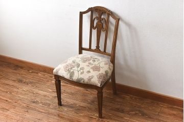中古極美品　カリモク　domani(ドマーニ)　QUEENS　LIFE(クイーンズライフ)　気品溢れるチェア(ダイニングチェア)(定価約12万円)(2)
