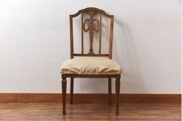 中古極美品　カリモク　domani(ドマーニ)　QUEENS　LIFE(クイーンズライフ)　気品溢れるチェア(ダイニングチェア)(定価約12万円)(2)