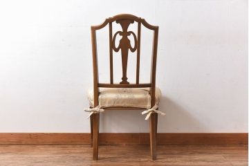中古極美品　カリモク　domani(ドマーニ)　QUEENS　LIFE(クイーンズライフ)　気品溢れるチェア(ダイニングチェア)(定価約12万円)(3)