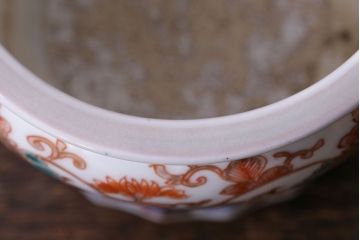 アンティーク雑貨　江戸期　古伊万里色絵　火入れ
