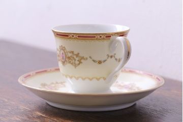 アンティーク雑貨　【S様ご成約済み・ご決済用】中古　ノリタケ(Noritake)のコーヒーカップ&ソーサー