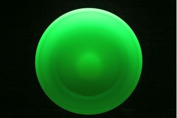 アンティーク雑貨　丸みを帯びた可愛らしいウランガラスの氷コップ(脚付きカップ、グラス、パフェグラス)(1)