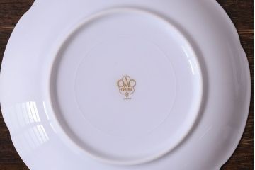 アンティーク雑貨　中古　大倉陶園　金彩　小さなバラ柄の小皿2枚セット(洋食器)