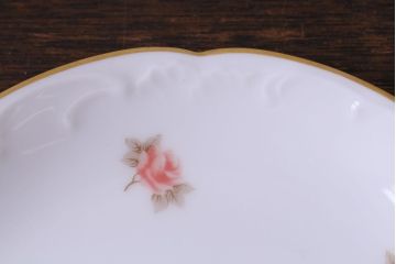 アンティーク雑貨　中古　大倉陶園　金彩　小さなバラ柄の小皿3枚セット(洋食器)