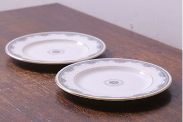 アンティーク雑貨　ROYAL DOULTON(ロイヤルドルトン) SALISBURY(ソールズベリー)　プレート(平皿、洋食器)2枚セット