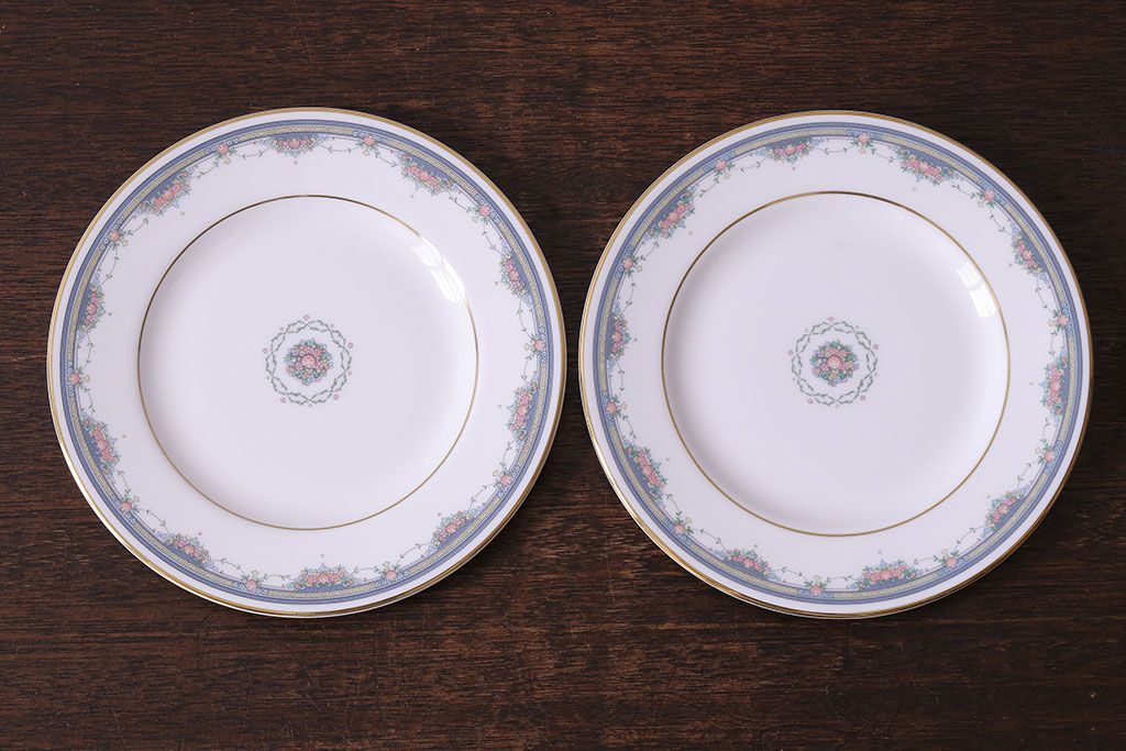 アンティーク雑貨　ROYAL DOULTON(ロイヤルドルトン) SALISBURY(ソールズベリー)　プレート(平皿、洋食器)2枚セット