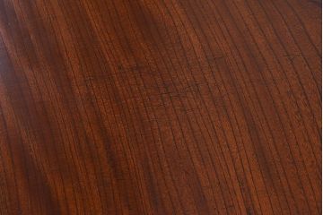 アンティーク家具　和製アンティーク　ケヤキ材一枚板!古材の質感が味わい深い鉄脚テーブル(作業台、アイアン  テーブル)(1)