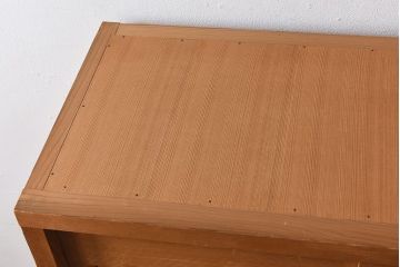 中古　木の質感が味わい深い茶水屋(置き水屋、戸棚、食器棚、茶棚)(1)