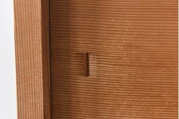 中古　木の質感が味わい深い茶水屋(置き水屋、戸棚、食器棚、茶棚)(1)