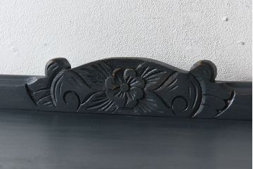 アンティーク家具　イギリスアンティーク　シックな色味のガラスキャビネット(ガラスケース、ショーケース、飾り棚、キュリオケース)