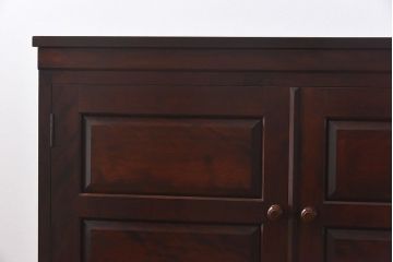中古　松本民芸家具　リメイク　脚付きリビングボード(サイドボード、チェスト)