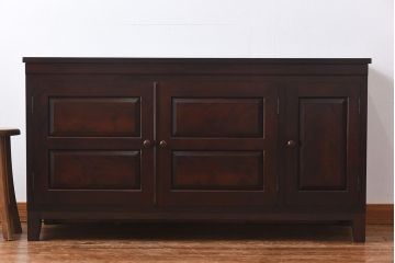 中古　松本民芸家具　リメイク　脚付きリビングボード(サイドボード、チェスト)