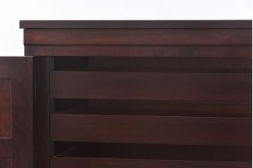 中古　松本民芸家具　リメイク　脚付きリビングボード(サイドボード、チェスト)