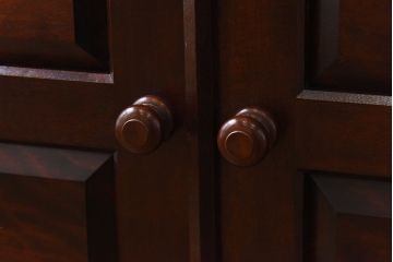 中古　松本民芸家具　リメイク　脚付きリビングボード(サイドボード、チェスト)